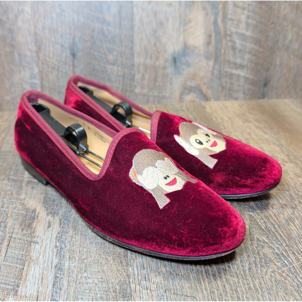 Del Toro For Moda Operandi Emoji No Evil Smoking Slippers Womens Size 9.5 Loafer